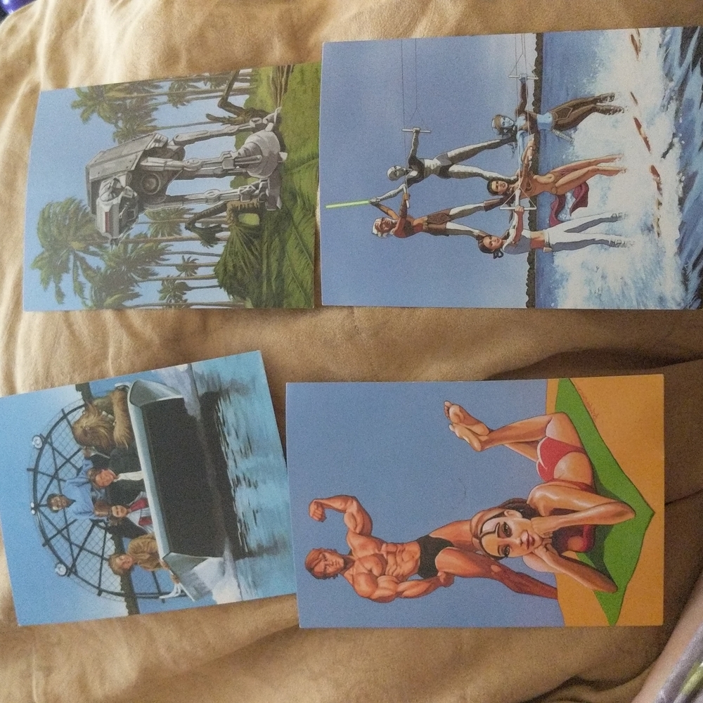 Set of 4 Celebration V 5 Postcards Star Wars Orlando Disney
